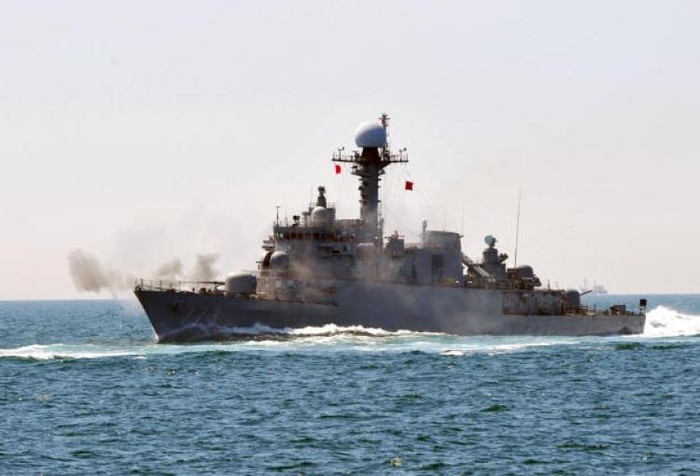 Một tàu tuần tracủa Hải quân Hàn Quốc.