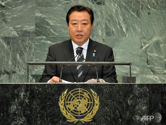 Thủ tướng Nhật Bản Yoshihiko Noda tại Đại hội đồng Liên Hợp Quốc.