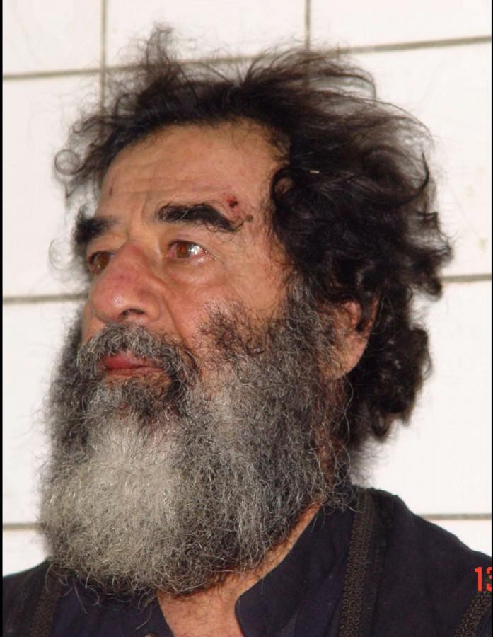 Saddam Hussein tại nơi giam giữ bí mật sau khi bị bắt