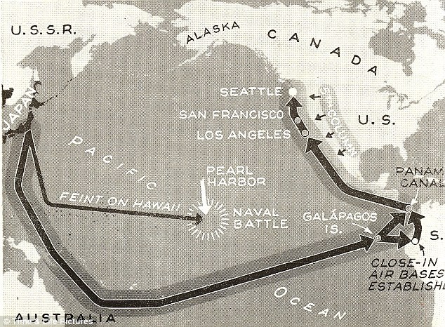Tình huống 4: Kế hoạch máy bay ném bom Nhật Bản sẽ tấn công kênh đào Panama một cách bất ngờ và sau đó hạ cánh tại Ecuador