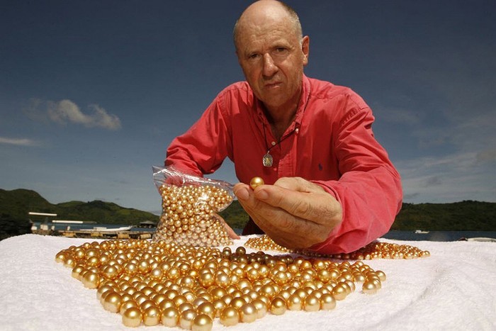 Những viên ngọc trai vàng lấp lánh được sản xuất ở Palawan.