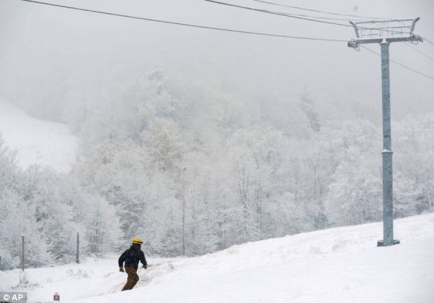 Đợt tuyết rơi lớn nhất dự kiến sẽ diễn ra vào khoảng từ 5 tới 20 giờ ngày 30/10