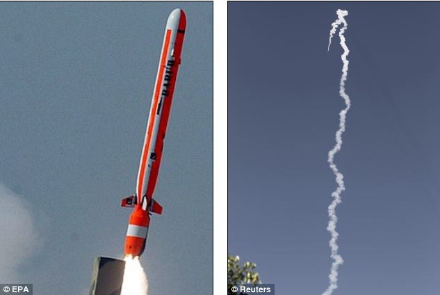 Dấu vết Israel thử nghiệm tên lửa thành công