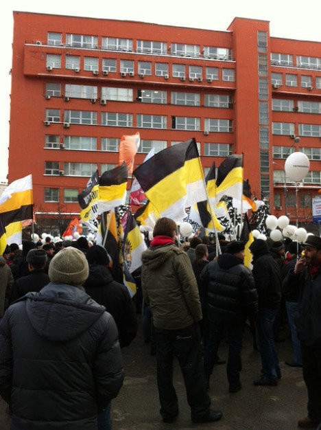 Người biểu tình tại Sakharov Avenue