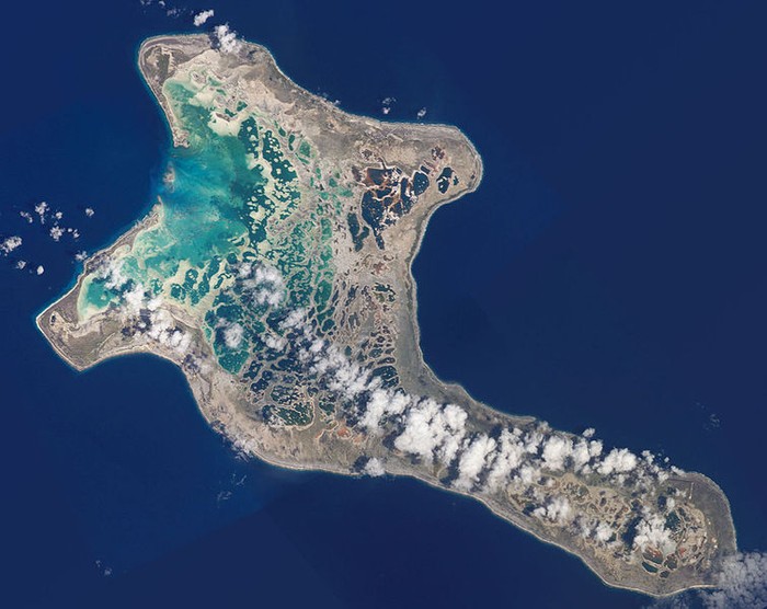 Đảo Kiribati nhìn từ trên cao