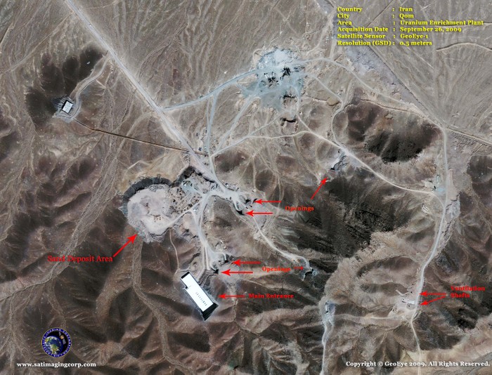 Một trong các cơ sở hạt nhân bí mật của Iran ở Qom