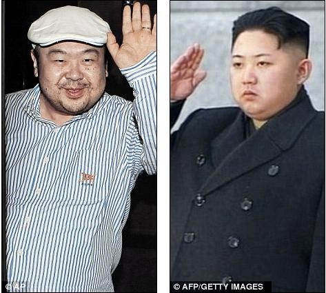 Mặc dù là anh em cùng cha khác mẹ nhưng Jong-nam (trái) và Jong-un chưa từng gặp mặt nhau