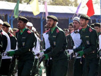 Các binh sĩ của lực lượng Vệ binh cách mạng Hồi giáo Iran. Ảnh AFP