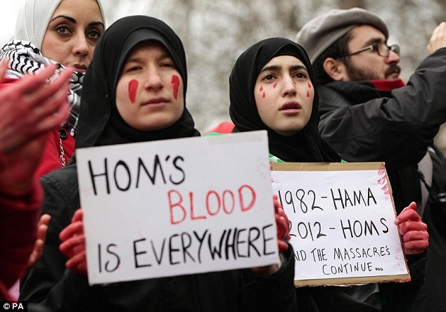 Biểu tình phản đối bạo lực của chính quyền Syria nhằm vào người biểu tình