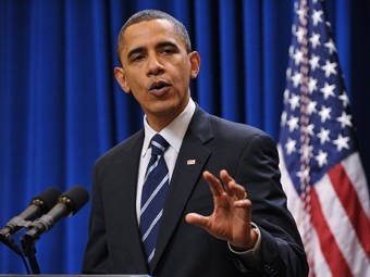 Tổng thống Mỹ Barack Obama đã trình lên Quốc hội bản dự thảo ngân sách cho năm 2013. Ảnh AFP