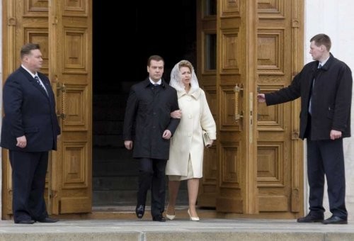 Vợ chồng Tổng thống Nga Medvedev