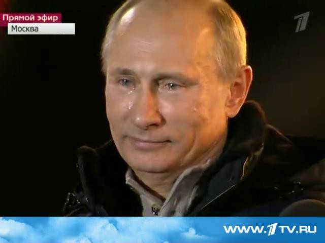 Ông Putin đã bật khóc