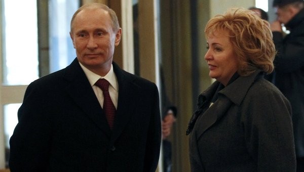 Thủ tướng Putin ít khi xuất hiện cùng vợ - bà Lyudmila