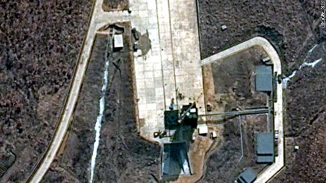 Hỉnh ảnh bệ phóng tên lửa của Triều Tiên được DigitalGlobe chụp ngày 28/3