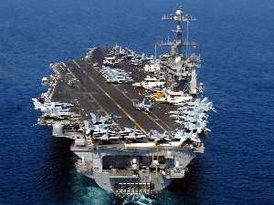 Tàu sân bay USS John C. Stennis của Mỹ. Ảnh minh họa. (Nguồn: AFP/TTXVN)