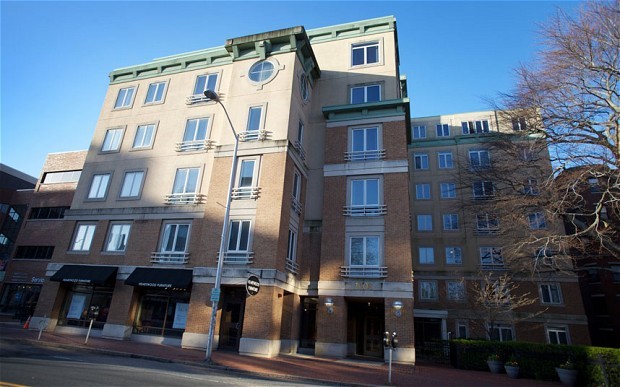 Tòa nhà căn hộ gần trường Havard, nơi Bạc Qua Qua thuê với giá gần 3.000 USD/tháng.