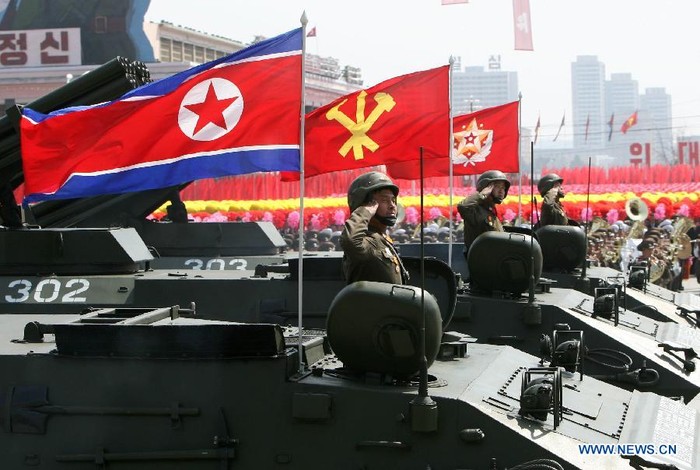 Xe tăng của quân đội Triều Tiên.