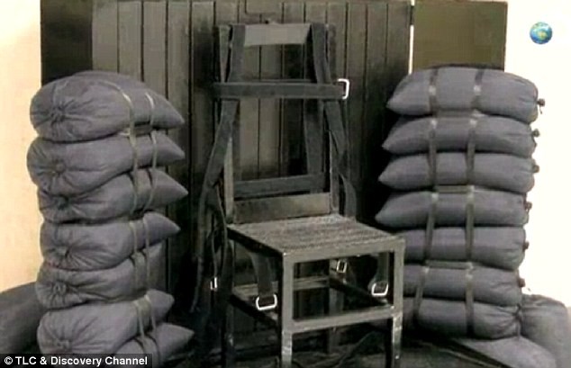 Ghế dành cho các tử tù muốn chết bằng phương pháp xử bắn