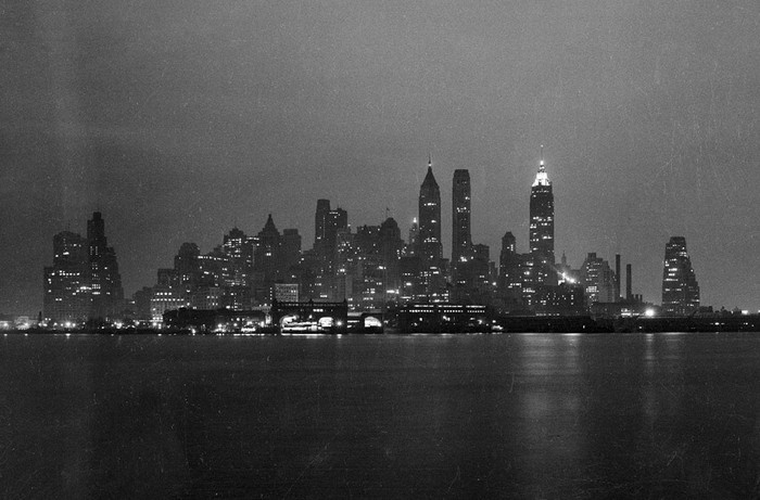 Manhattan trong một đêm tháng 2/1938.