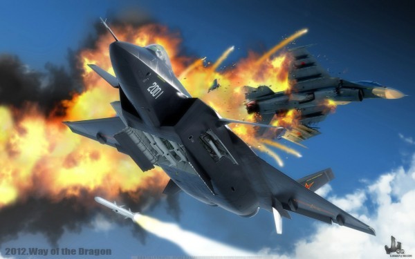 Cư dân mạng Trung Quốc trả đũa bằng cách cho J-20 bắn hạ chiến đấu cơ Nhật Bản bằng photoshop.