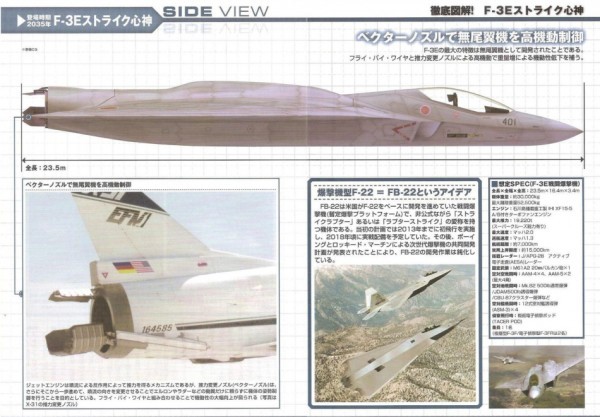 F3 có ngoại hình được tham khảo nhiều từ F-22 của Mỹ