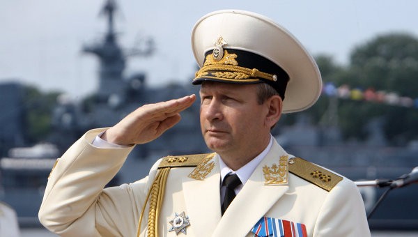 Tân Tư lệnh hải quân Nga Viktor Chirkov. Ảnh Rian