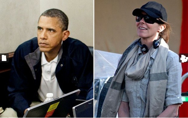 Tổng thống Obama xem tường thuật trực tiếp cuộc tấn công tiêu diệt bin Laden tại Nhà Trắng (trái) và đạo diễn Kathryn Bigelow.