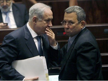 Thủ tướng Israel Benjamin Netanyahu (trái) và Bộ trưởng Quốc phòng Israel Ehud Barak đã từ chối gặp đặc sứ Mỹ nghe báo cáo về kết quả đàm phán với Iran. Ảnh Reuters