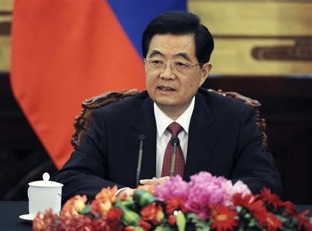 Chủ tịch Trung Quốc Hồ Cẩm Đào. Ảnh Reuters