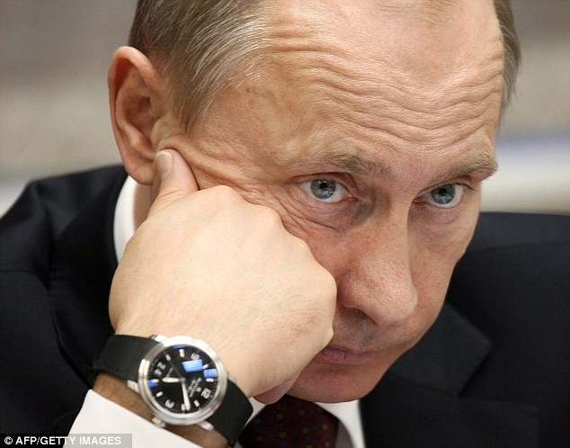 Tổng thống Putin đeo chiếc đồng hồ Aqua Lung khi tham dự Diễn đàn Kinh tế Thế giới tại Davos trong năm 2009.