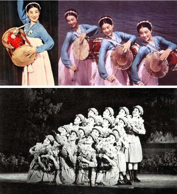 Bà Ko Young-hui biểu diễn với Đoàn Nghệ thuật Mansudae trong những năm 1960.