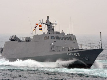 Tàu Kuang Hua số 6 của Hải quân Đài Loan. Ảnh AFP