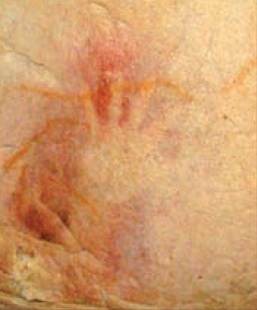 Hình một bàn tay được vẽ từ 40.800 năm trước trong hang động ở Tây Ban Nha.