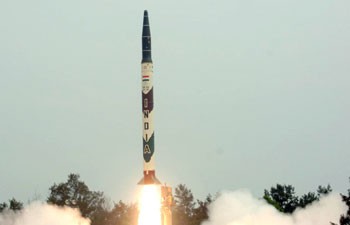 Tên lửa Agni-1 của Ấn Độ.
