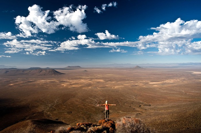 Chân dung của nhiếp ảnh gia Karin Schermbrucker chụp tại Western Cape.