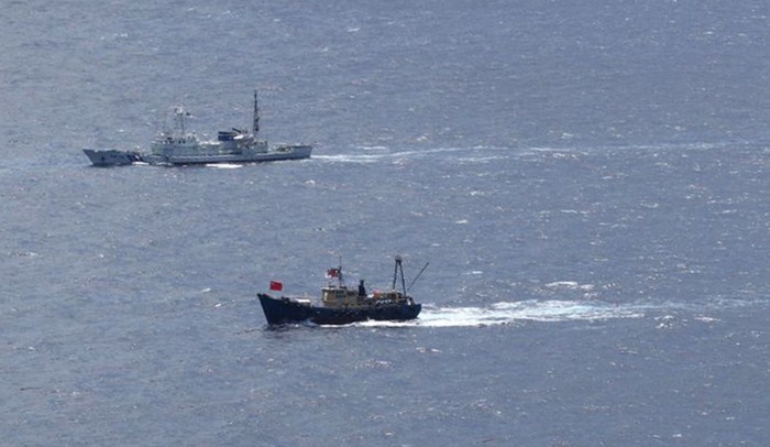 Tàu tuần tra Nhật Bản tìm cách ngăn chặn hoạt động của tàu cá chở 14 người Hồng Kông tại gần quần đảo Senkaku/Điếu Ngư.