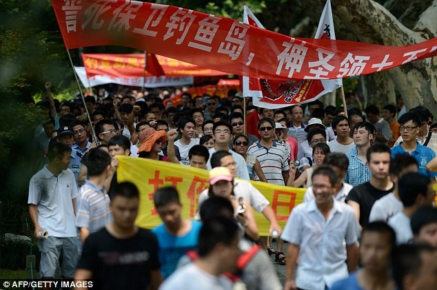 Người Trung Quốc biểu tình chống Nhật