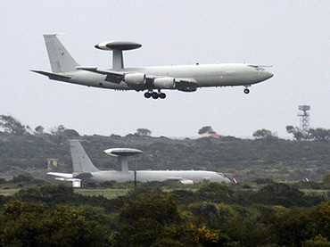 Máy bay quân sự tại căn cứ không quân Akrotiri British RAF gần Limassol vào ngày 20/3/2011.