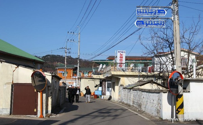 Đường phố Yeongpyeong 2 năm sau trận pháo kích.