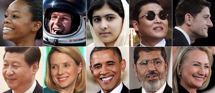 Những ứng viên 10 gương mặt tiêu biểu của năm 2012 trên Tạp chí Time.