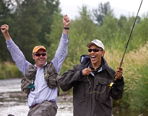 Tổng thống Obama đi câu cá ở Montana.