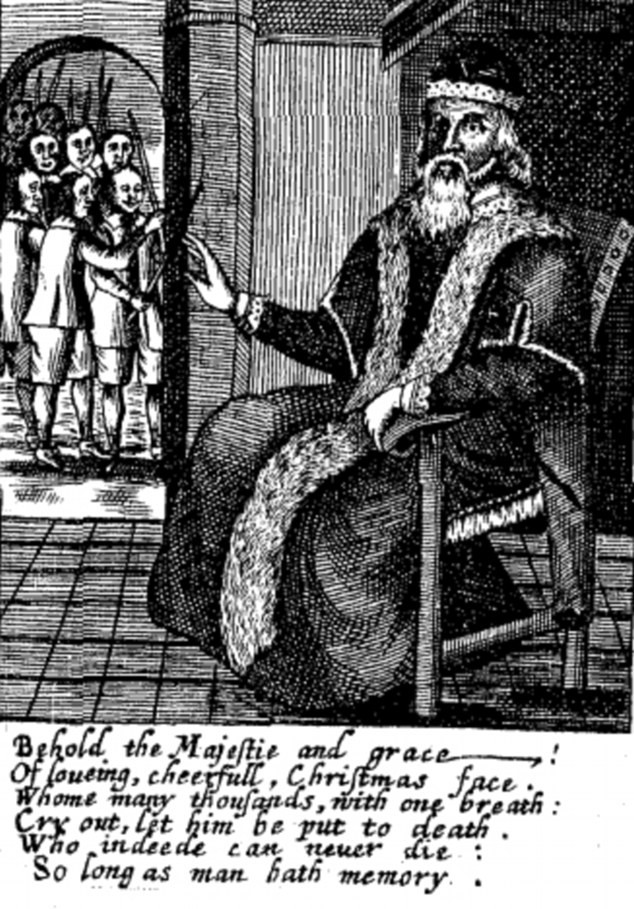 Ông già Noel năm 1686.