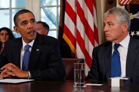 Tổng thống Mỹ Barack Obama đã hết lời ngợi khen ứng cử viên Bộ trưởng Quốc phòng Chuck Hagel.