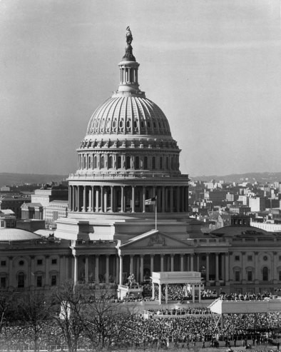 Toàn cảnh lễ nhậm chức năm 1949 của Tổng thống Truman.