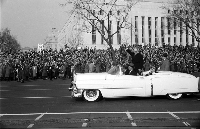 Tổng thống Eisenhower trong lễ nhậm chức năm 1953.