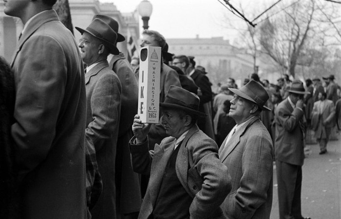 Dân Mỹ trong lễ nhậm chức của Tổng thống Eisenhower năm 1953.