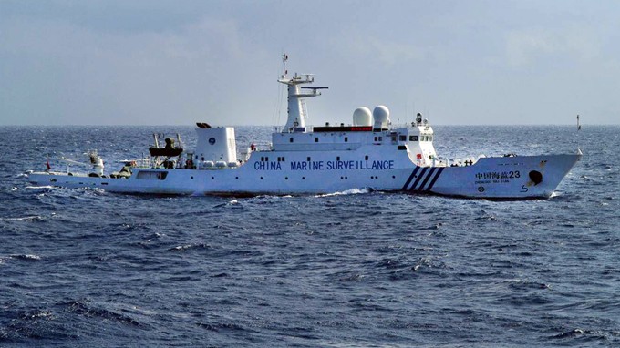 Một tàu Hải giám Trung Quốc di chuyển gần quần đảo Senkaku.