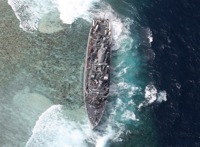 Tàu USS The Guardian mắc cạn ngoài khơi Philippines từ ngày 17/1.