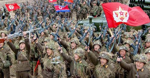 Hình ảnh binh sĩ Triều Tiên tham gia tập trận được KCNA công bố hôm 11/3.