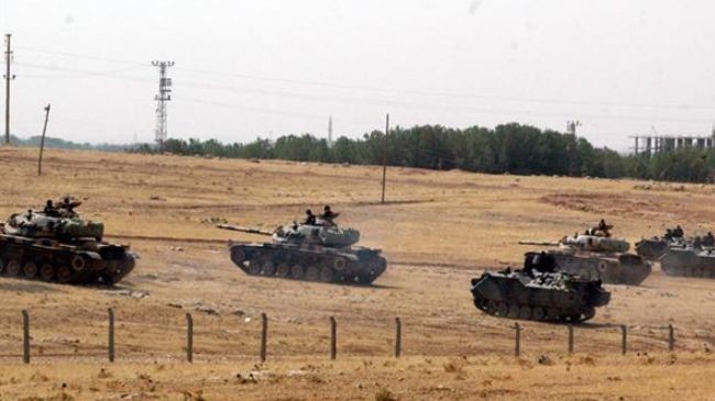 Xe tăng của Thổ Nhĩ Kỳ tham gia tập trận.